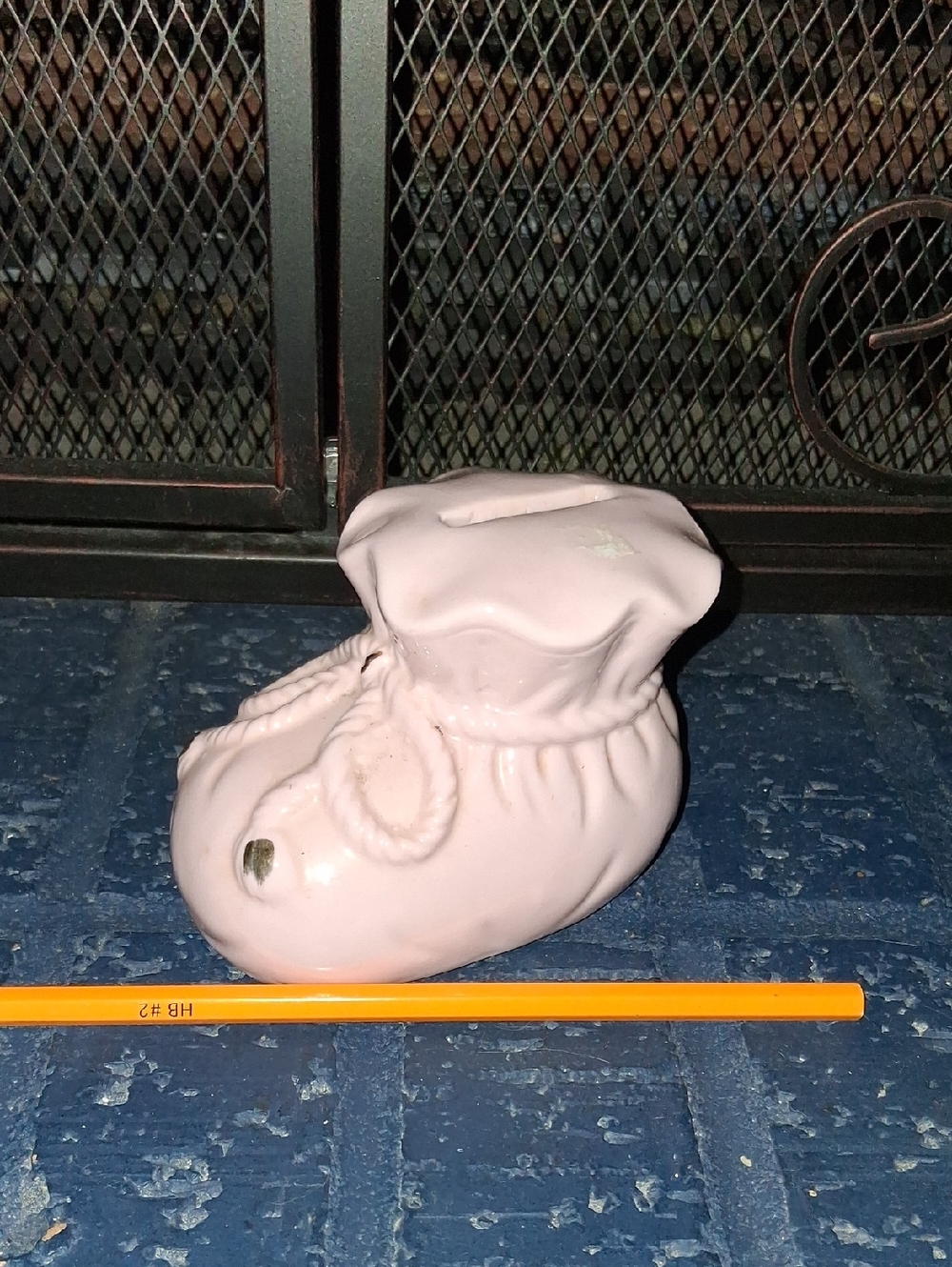 Vintage Ceramic Baby Bootie Bank